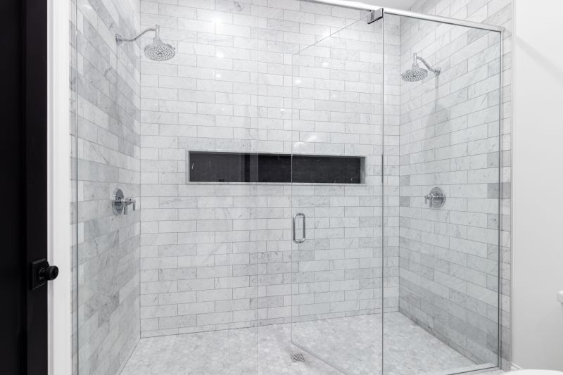 Black Framed Shower Door